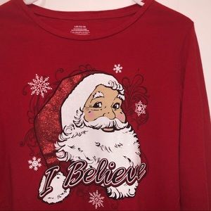 💥4/$20💥Believe Santa Christmas Long Sleeve Tee